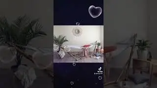 Bamboo hammock stand with hammock
