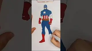 Captain America Avengers Coloring #marvel #avengers #captainamerica #superhero #marvelfans