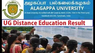 Alagappa University Result 2020 UG PG B.A B.Com B.Sc Exam Results