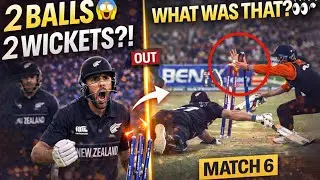 2 Balls… 2 Wickets 😱 | Then THIS Happened 😳 | NZ vs Netherlands | Match 6 | Cricket 26