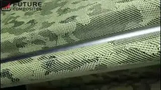best price yellow satin patterns camo carbon kevlar mixed fabric