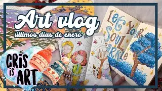 Pinto mi sketchbook ✨ acuarelas, bullet journal, scrap & unboxing creativo | Art Vlog