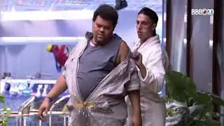 Prior rindo porque a roupa da festa n&atilde;o serviu em babu #bbb