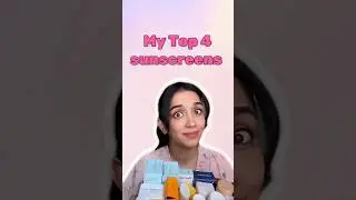Top 4 sunscreens for all skin types #shorts #sunscreen #musthaves #bestsunscreenforface