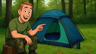 Autumn Solo Wildcamp with a campfire