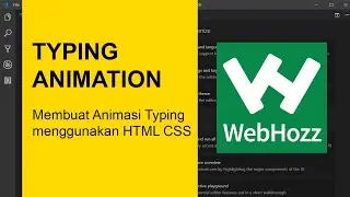 Belajar HTML CSS : Membuat Typing Animation