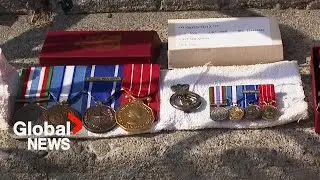 Former Canadian soldier's military medals found behind Calgary school