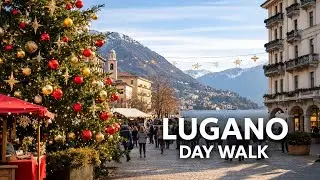 Lugano Slowly | Calm Walking Tour in Lugano 🇨🇭