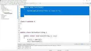 Method Overriding in Java