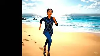Cinematic 3D Animation | Running Through Mountain, Beach & Jungle | Realistic AI Video