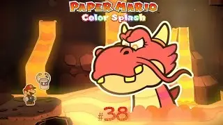 Paper Mario: Color Splash Part 38 - Redpepper Volcano