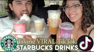 Trying VIRAL TIKTOK Starbucks Drinks 2021