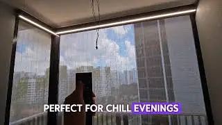 MK Smart Living &ndash; Smart Zip Blinds with LED Lighting for Modern Homes