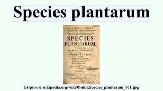 Species plantarum
