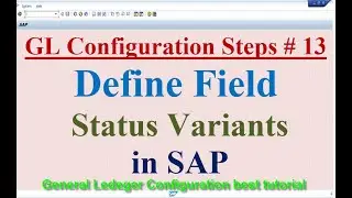GL Configuration Steps #13 Define Field Status Variants in SAP