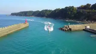 和歌山県太地町「太地浦くじら祭」漁船パレード【ドローン DJI Mavic Pro】