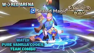 Water Pure Vanilla Cookie Team Combo in World Arena - Summoners War