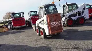 BigIron Auctions Bobcat 450 Honda Powered Skid Steer W/Grapple Hydraulics