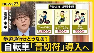 “ながらスマホ”で反則金1万2000円　ナビ利用は違反？自転車の「青切符」イヤホン・並走・傘さし…あなたは大丈夫？【news23】｜TBS NEWS DIG