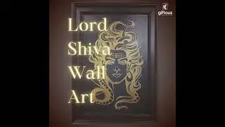 Giftous | Lord Shiva Wooden Wall Art | Home Decor | Wall Decor #homedecor #walldecor