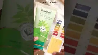 Himalaya Neem facewash ki pH value test Kari #youtubeshorts #shorts #trending #ph