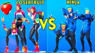 Fortnite Dance Battle: Loserfruit vs Ninja! (Scenario, Bounce Berry, Tippy Tap)