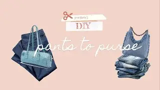 Transforming Undersized Trousers Into a Beach Bag | DIY + Upcycling