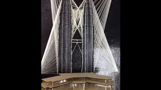 HOW-TO MAKE 3D KLCC USING NAIL AND STRING