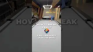 How to break 9-ball with the 9 on the spot🤌🔥 #9BallBreak #PoolTips #CueControl