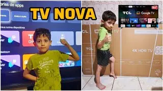 COMPRAMOS UMA TV NOVA PARA A SALA, TCL 4K 65' EM 08.06.2024 PARANAGUÁ-PR