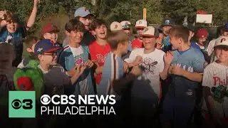 New Jersey baseball coach builds replica Citizens Bank Park in front yard for NLDS watch party