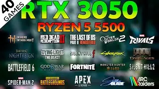 RTX 3050 + Ryzen 5 5500 in 2026 | 40 Games Tested (January)