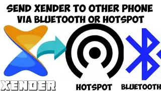Send Xender to other phone via Bluetooth or Hotspot | Satyam kyle