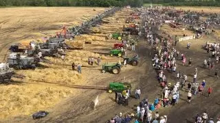 Manitoba antique thresher event certified as new world record