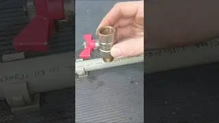 DIY plumbing basics! How to quickly and safely tap into a pipe under pressure #diy #plumbing #skills