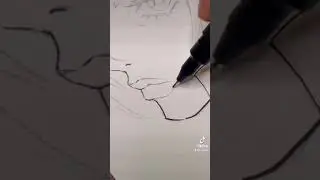 DRAWING JOLYNE KUJO ⭐️ Part 1 #jjba #animeart #inking #mangaart #tiktok #art #jojo #shorts #animes