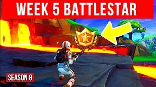 Secret Battlestar Location Week 5 Season 8 - Fortnite Challenges - Guide