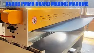 6500B PMMA Board Making Machine #pmmaboard #singlescrewextruder #pmmasheet #acrylicsheet #gsmach