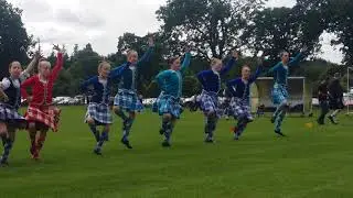 Inverness highland games highland dancers mass highland fling 2018 highland dancing