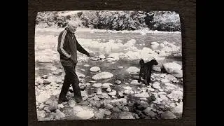 &ldquo;Dad and His Dog, Lucy&rdquo; David Weirmeir, metallic silvertone print, 11&rdquo; x 14&rdquo;, 2025, Chilliwack, BC