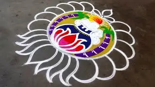 Pongal paanai kolam designs2026|pongal pot sankrantimuggulu|bhogi kundalu muggulu|Amazing rangoli