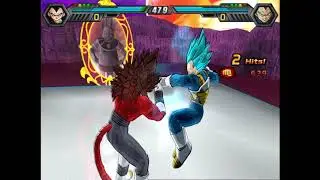 SSJ4 Vegeta Vs SSJ Blue Vegeta Alternate Universe What If Battle: Dragon Ball Z Budokai Tenkaichi 4