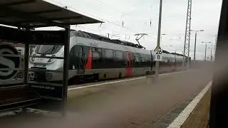 Bahnhof R&ouml;blingen am See(Teil7,8)- mit S7&Re8 nach Halle(S) Hbf in R&ouml;blingen am See, Sachsen-Anhalt.