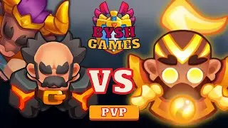 *Fast deck* Max Meteor + Max Minotaur VS Max Monk | full pvp - Rush Royale