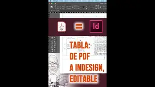 Tabla: de Pdf a InDesign, editable