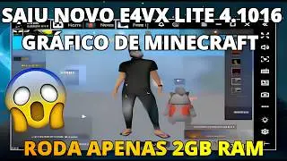 BEST EMULATOR FOR LOW-END PCS E4VX LITE 4.1016 MINECRAFT GRAPHICS 😱 SUPER LIGHT 2GB RAM 🚀