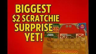 Biggest $2 Scratchie Surprise Yet! #scratchcardchallenge #lottery #scratch #puzzle