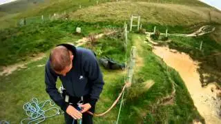 Gregin8er completing Abseiling challenge on www.SupaHeroz.com