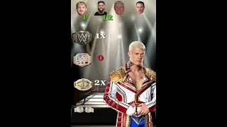 WWE Titles Compared: Logan Paul vs John Cena vs Cody Rhodes vs Jey Uso  #WWE  #wwemoneyinthebank