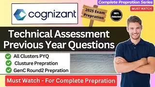 🔥Cognizant GenC Technical Assessment Previous Year Questions | All clusters - Mysql, HTML, cloud etc